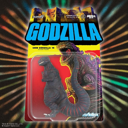 Super7 Reaction Figure Toho Shin Godzilla '16-3.75" Toho Godzilla Action Figure - Classic Monster Movie Collectibles and Retro Toys